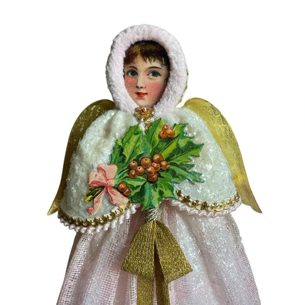 Blumchen‎ Snow Angel Victorian Style Ornament Angelic Topper Little Holly BB117